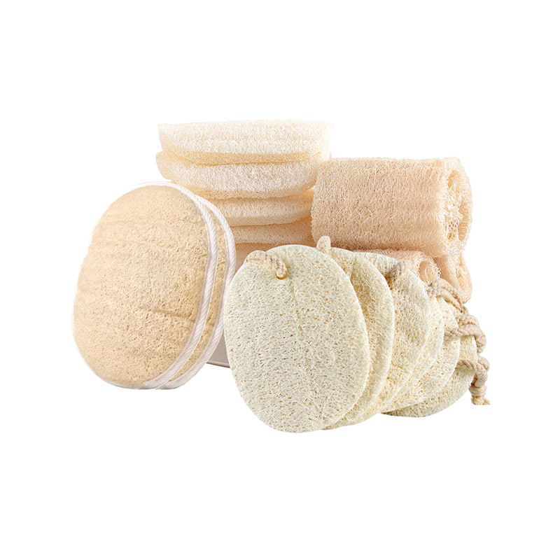 100% natuurlijke badluffa-spons scrubber bodyspons exfoliërende loofah-pads voor spa